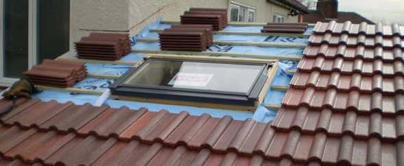 part built roof part built roof